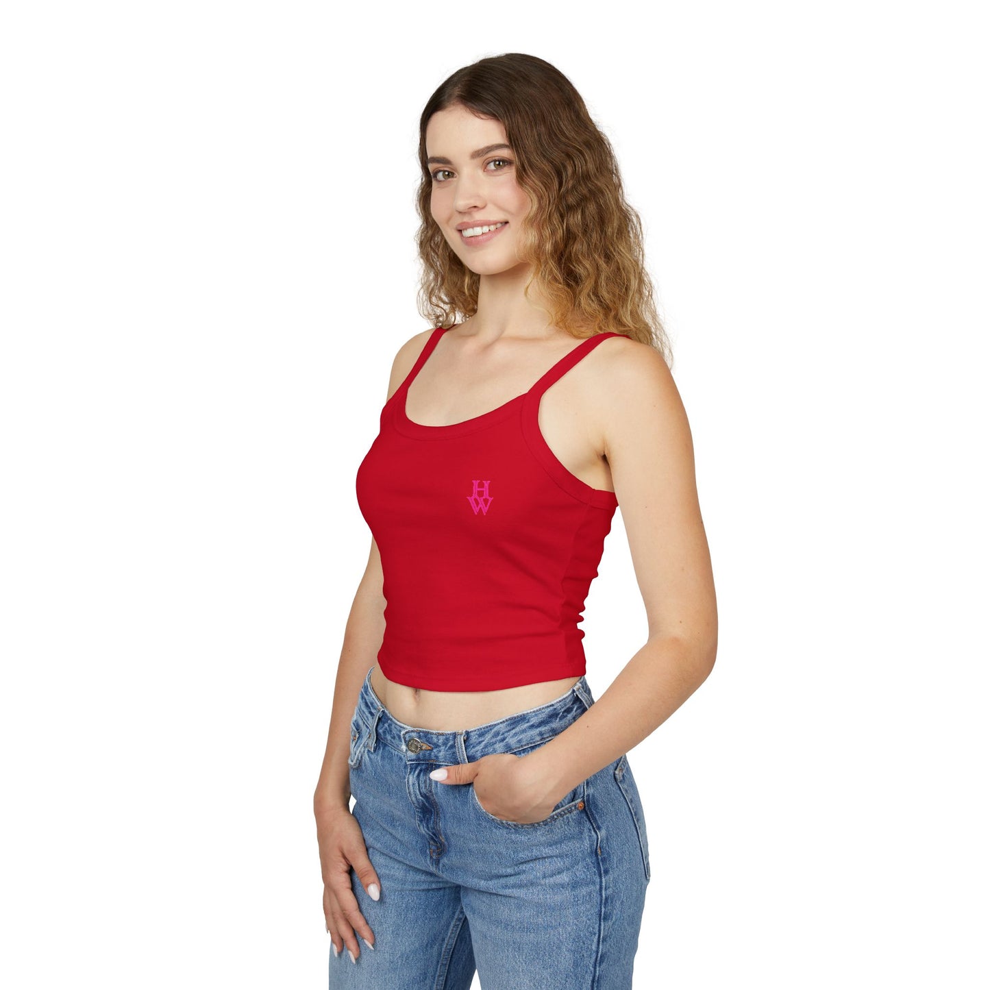 HW Women's Spaghetti String Tank Top - Highlighter Wednesday