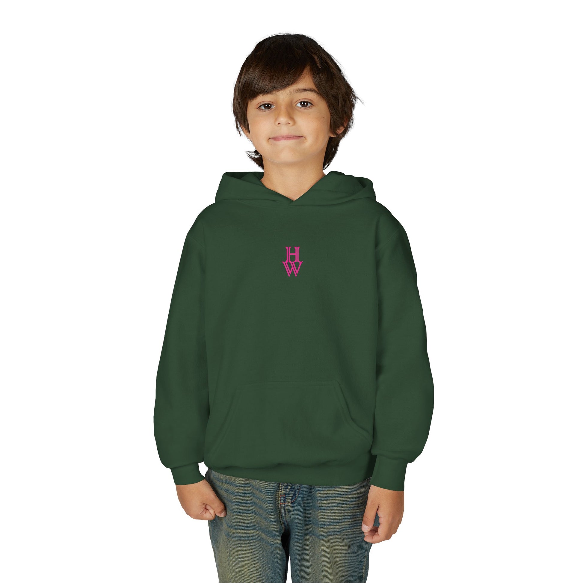 HW Youth Heavy Blend Hooded Sweatshirt - Highlighter Wednesday