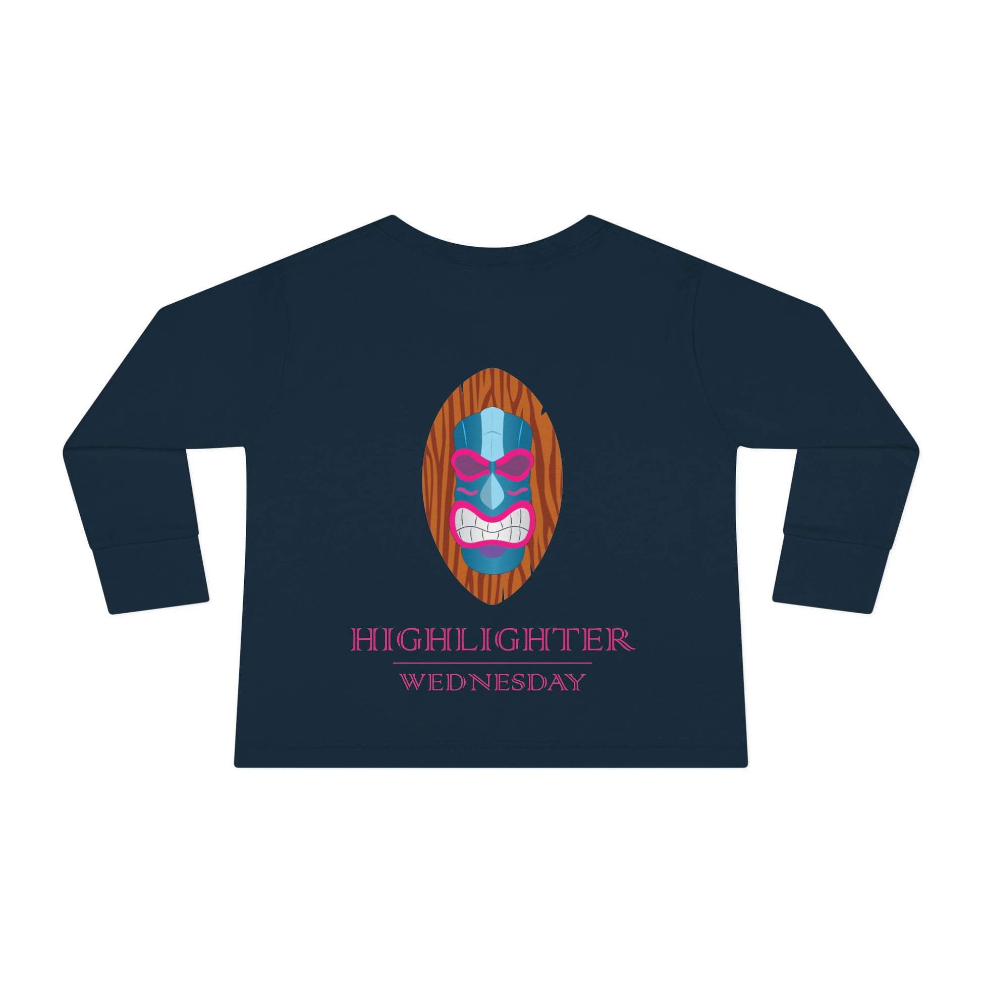 HW Toddler Long-Sleeve Tee - Highlighter Wednesday