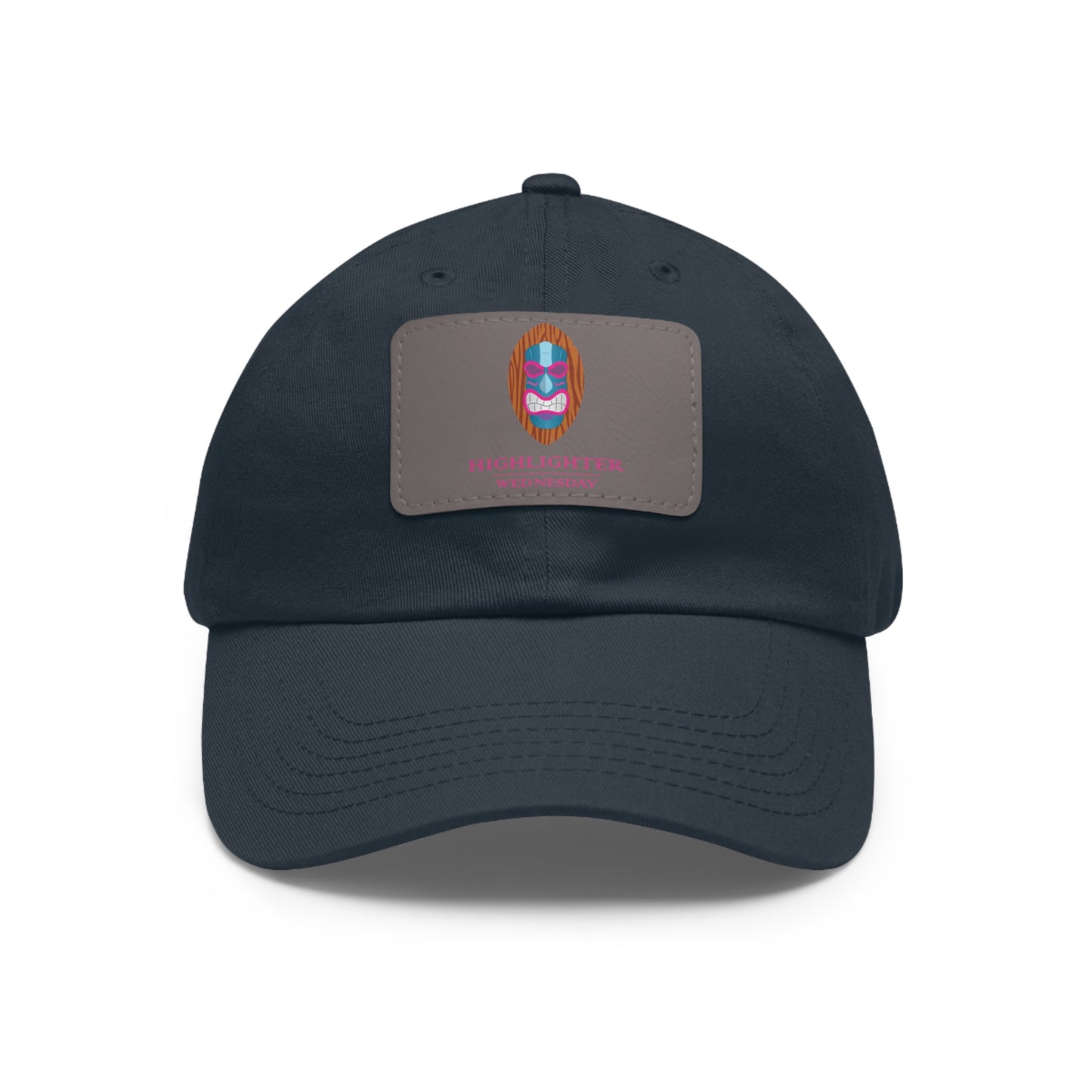 HW Personalized Dad Hat with Faux Leather Patch - Highlighter Wednesday