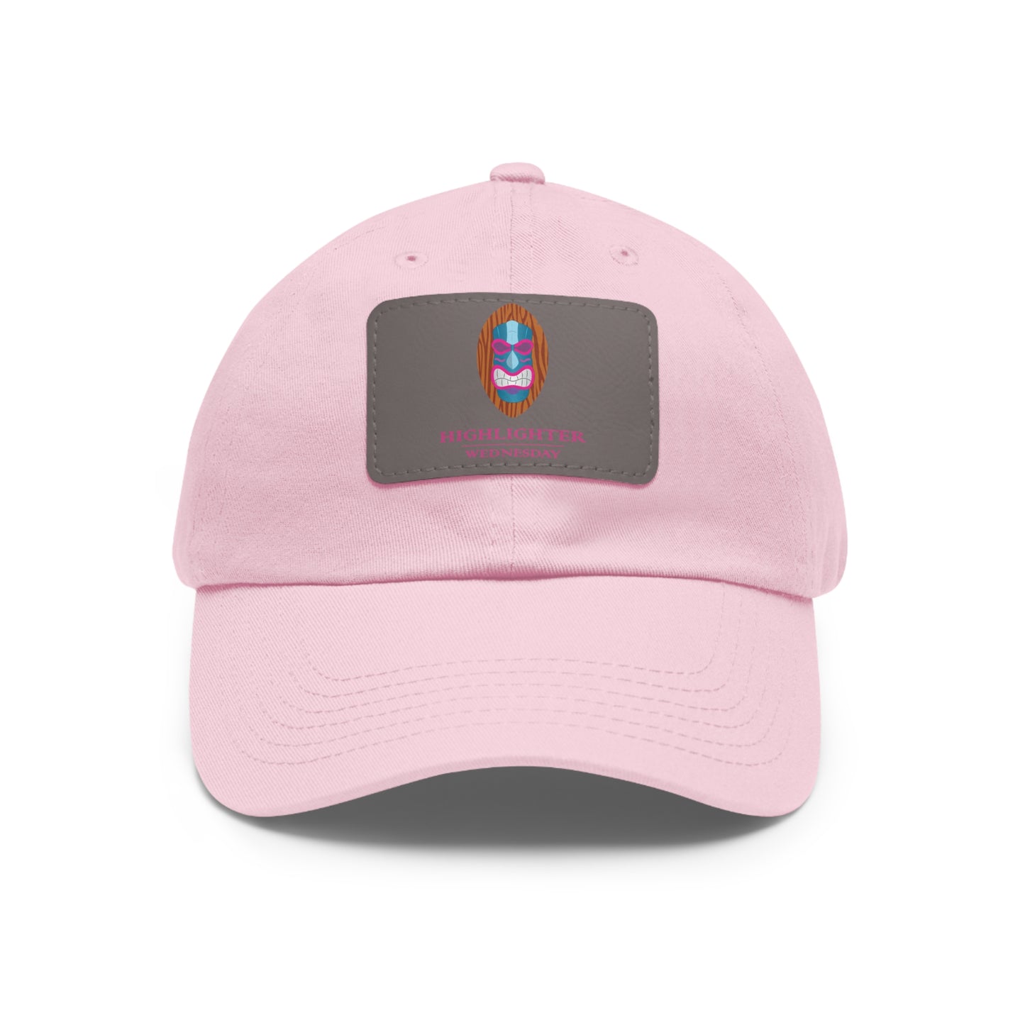 HW Personalized Dad Hat with Faux Leather Patch - Highlighter Wednesday