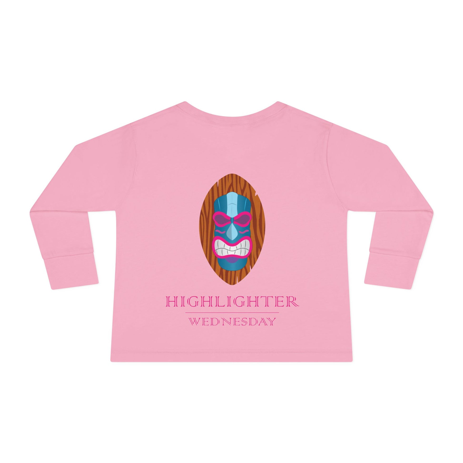 HW Toddler Long-Sleeve Tee - Highlighter Wednesday