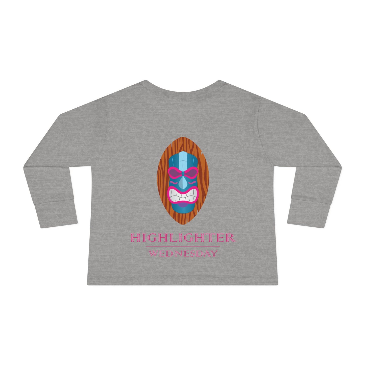 HW Toddler Long-Sleeve Tee - Highlighter Wednesday