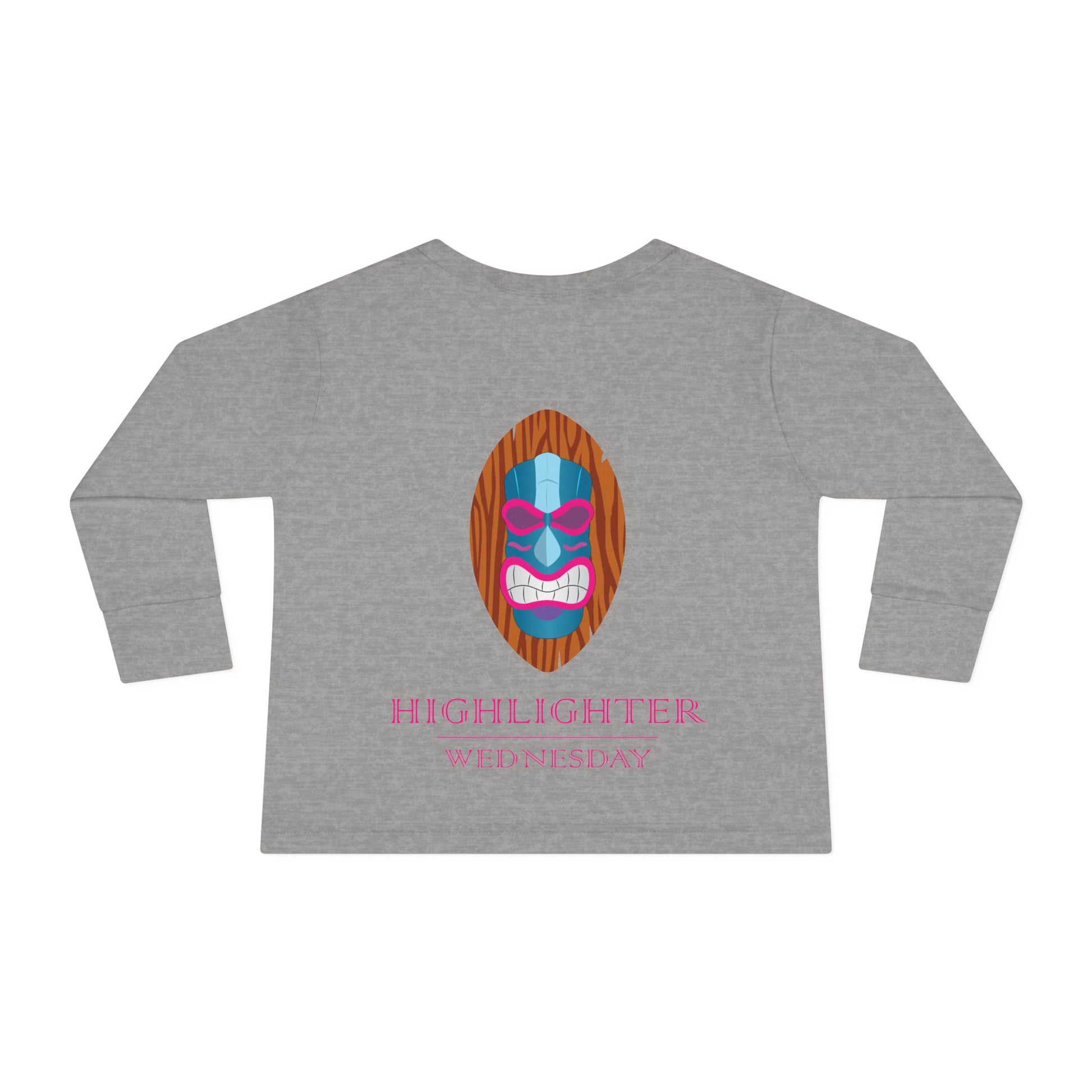 HW Toddler Long-Sleeve Tee - Highlighter Wednesday