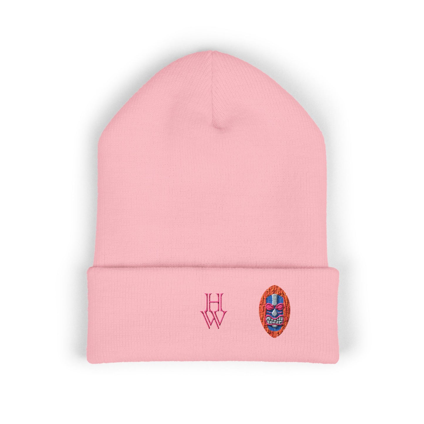 HW Embroidered Cuffed Beanie - Highlighter Wednesday