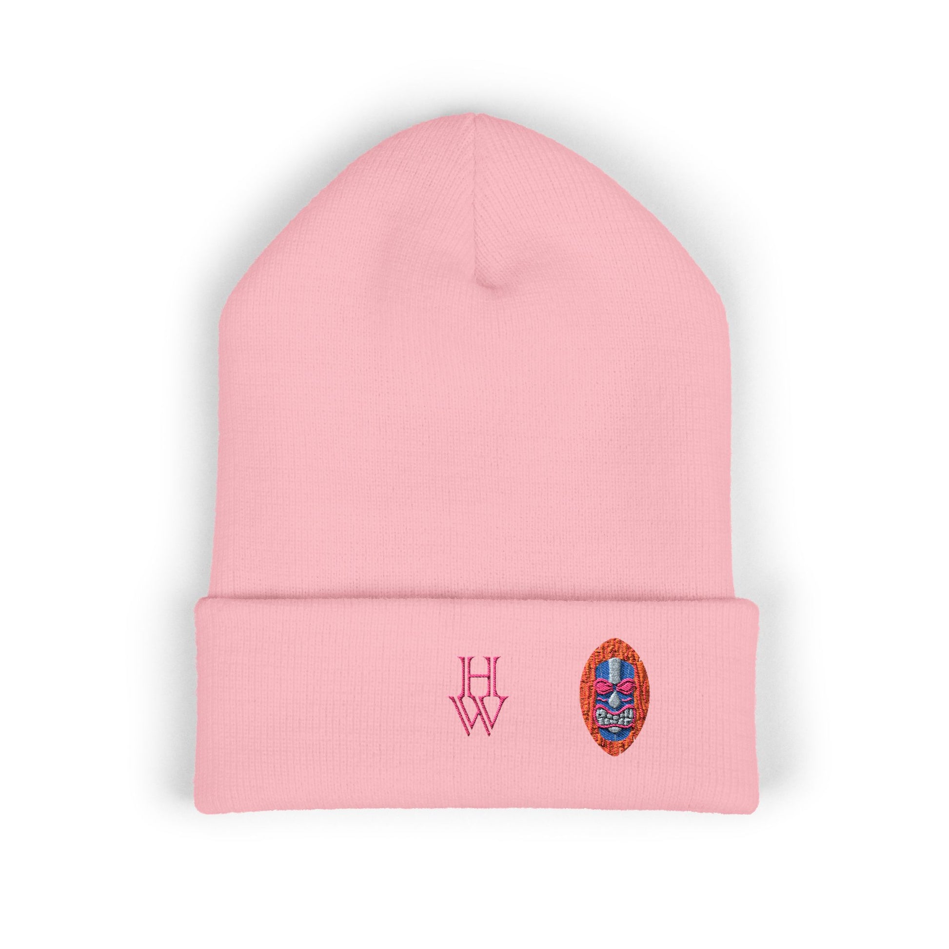 HW Embroidered Cuffed Beanie - Highlighter Wednesday