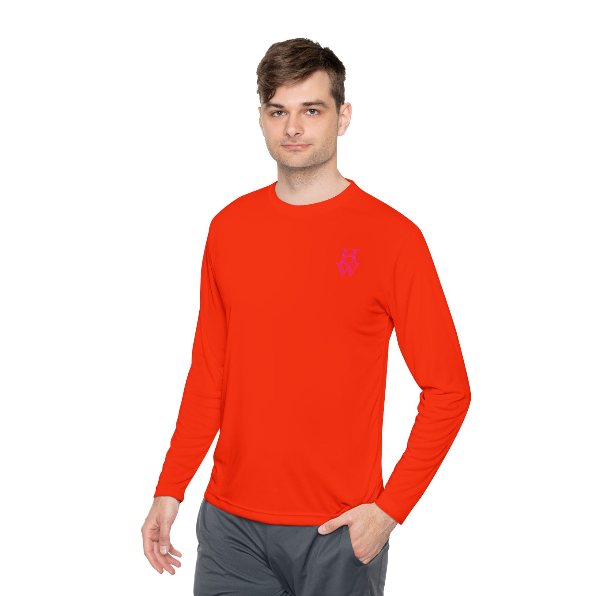 HW Moisture-Wicking Long Sleeve Tee - Highlighter Wednesday
