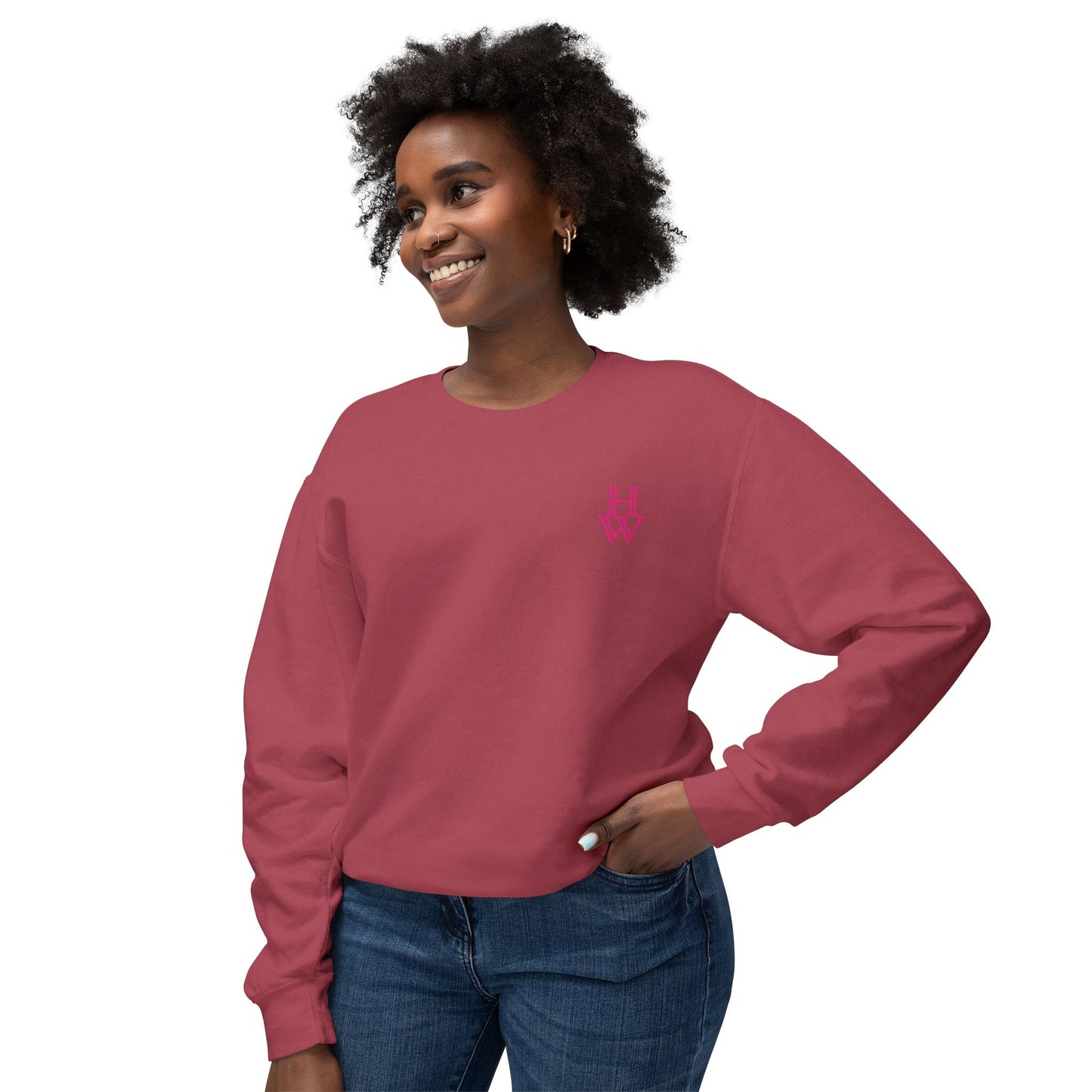 HW 100% Ring-Spun Cotton Crewneck Sweatshirt - Highlighter Wednesday