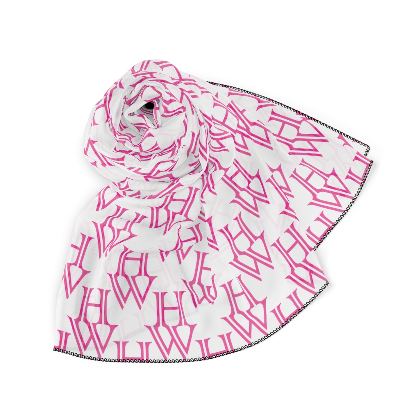 HW Chic Poly Scarf - Stylish Wrap, Trendy Accessory - Highlighter Wednesday
