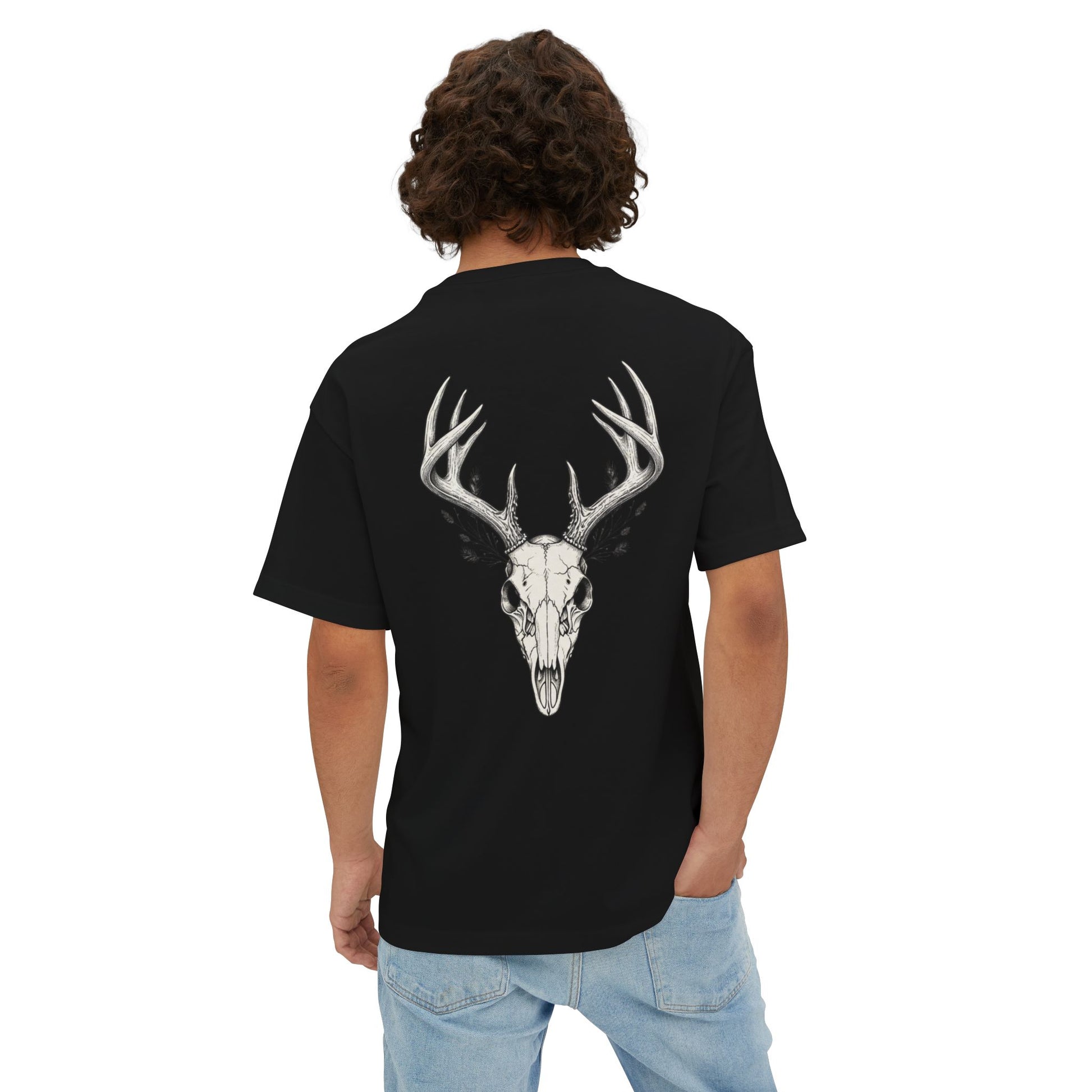 HW Antler Oversized Tee - Highlighter Wednesday