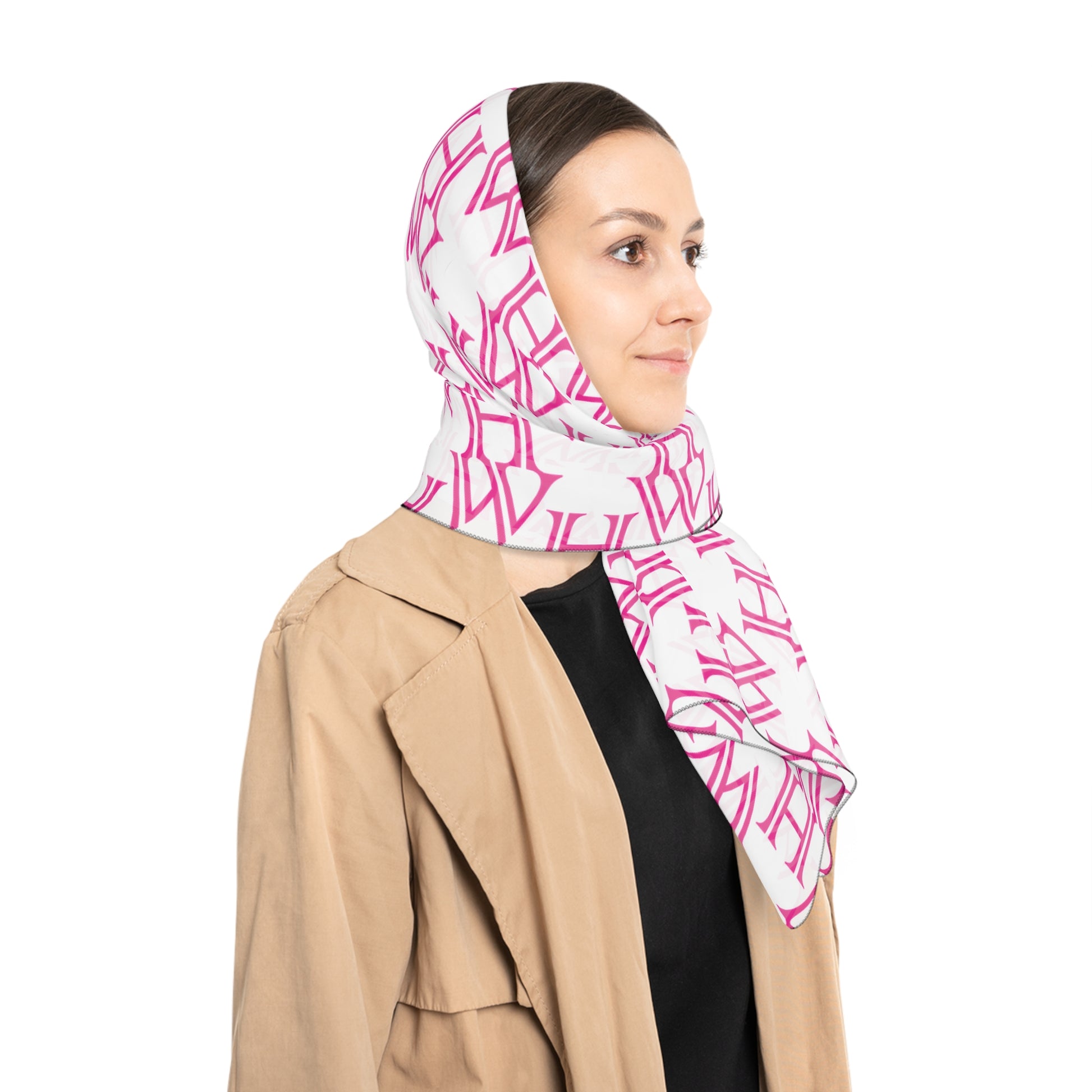 HW Chic Poly Scarf - Stylish Wrap, Trendy Accessory - Highlighter Wednesday
