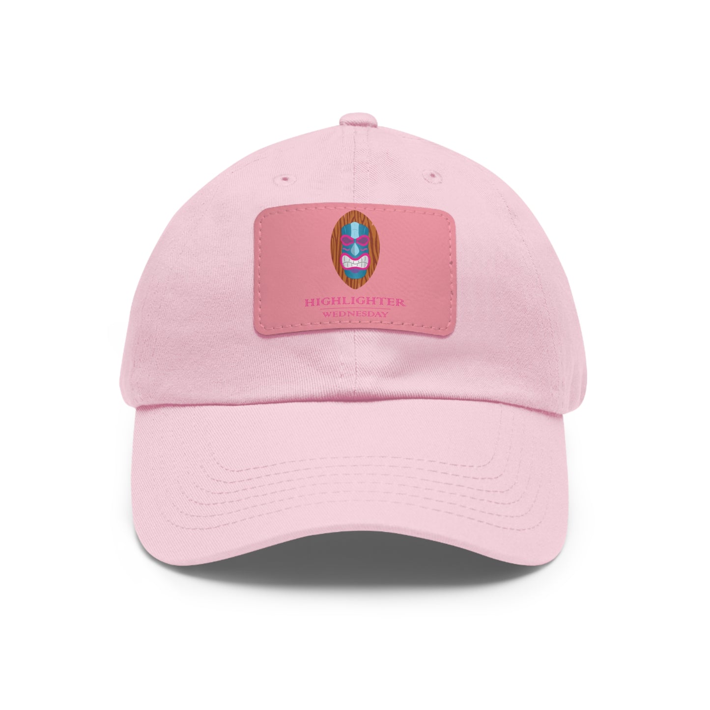 HW Personalized Dad Hat with Faux Leather Patch - Highlighter Wednesday
