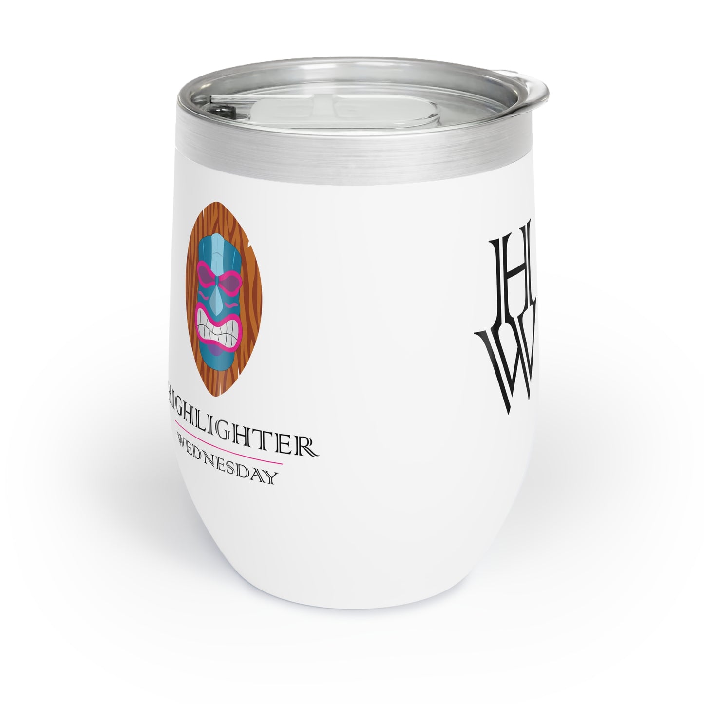 HW 12oz Stainless Steel Wine Tumbler - Highlighter Wednesday