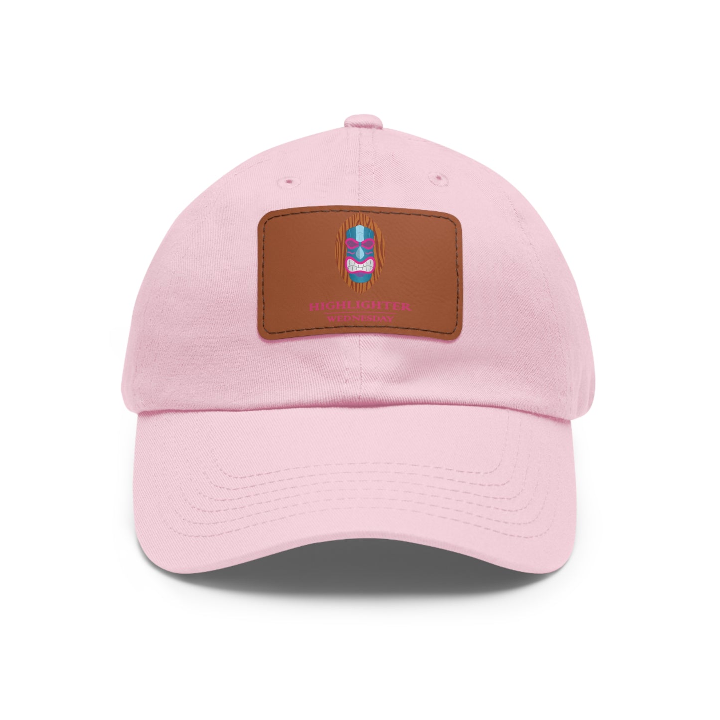 HW Personalized Dad Hat with Faux Leather Patch - Highlighter Wednesday
