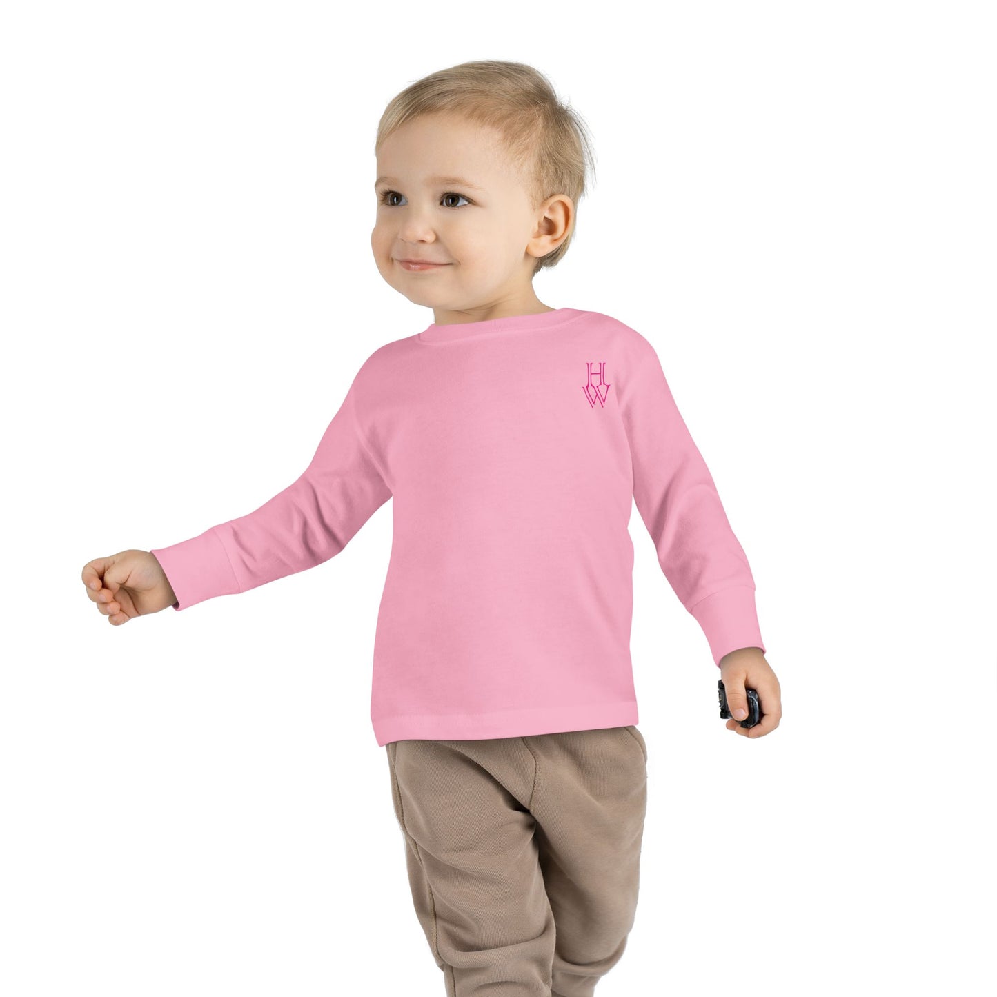 HW Toddler Long-Sleeve Tee - Highlighter Wednesday