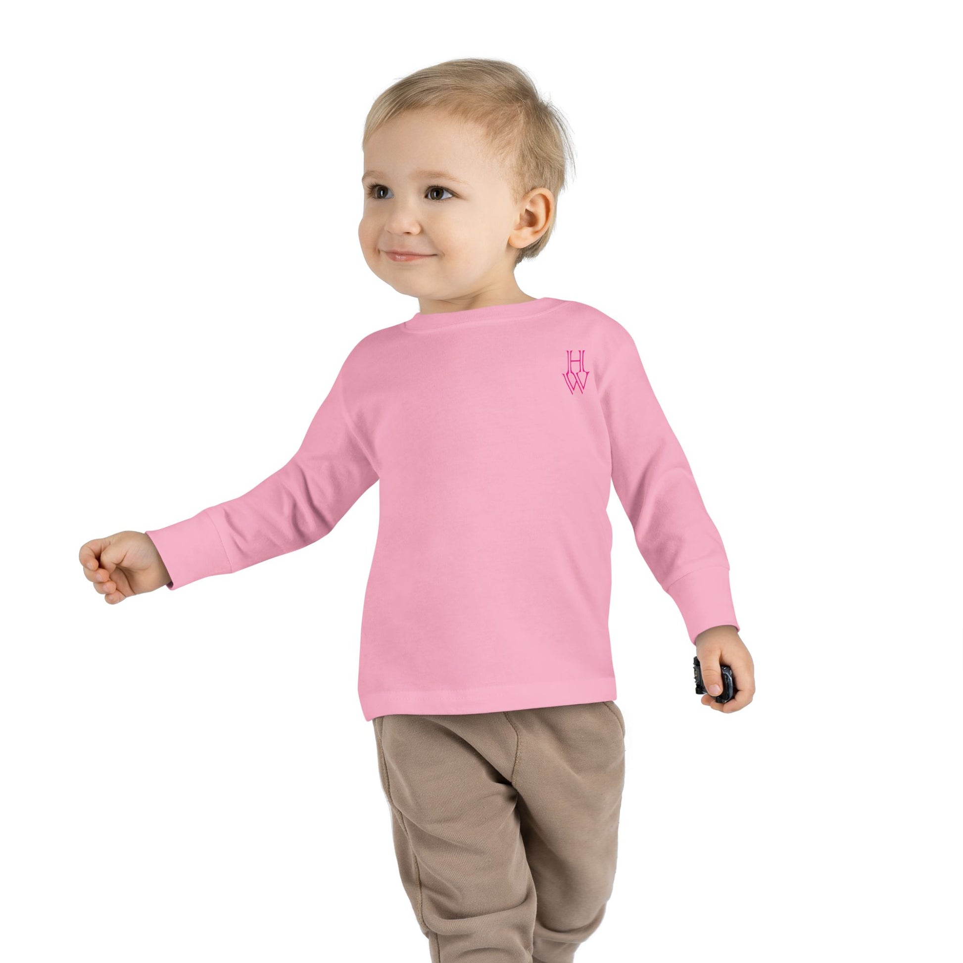 HW Toddler Long-Sleeve Tee - Highlighter Wednesday