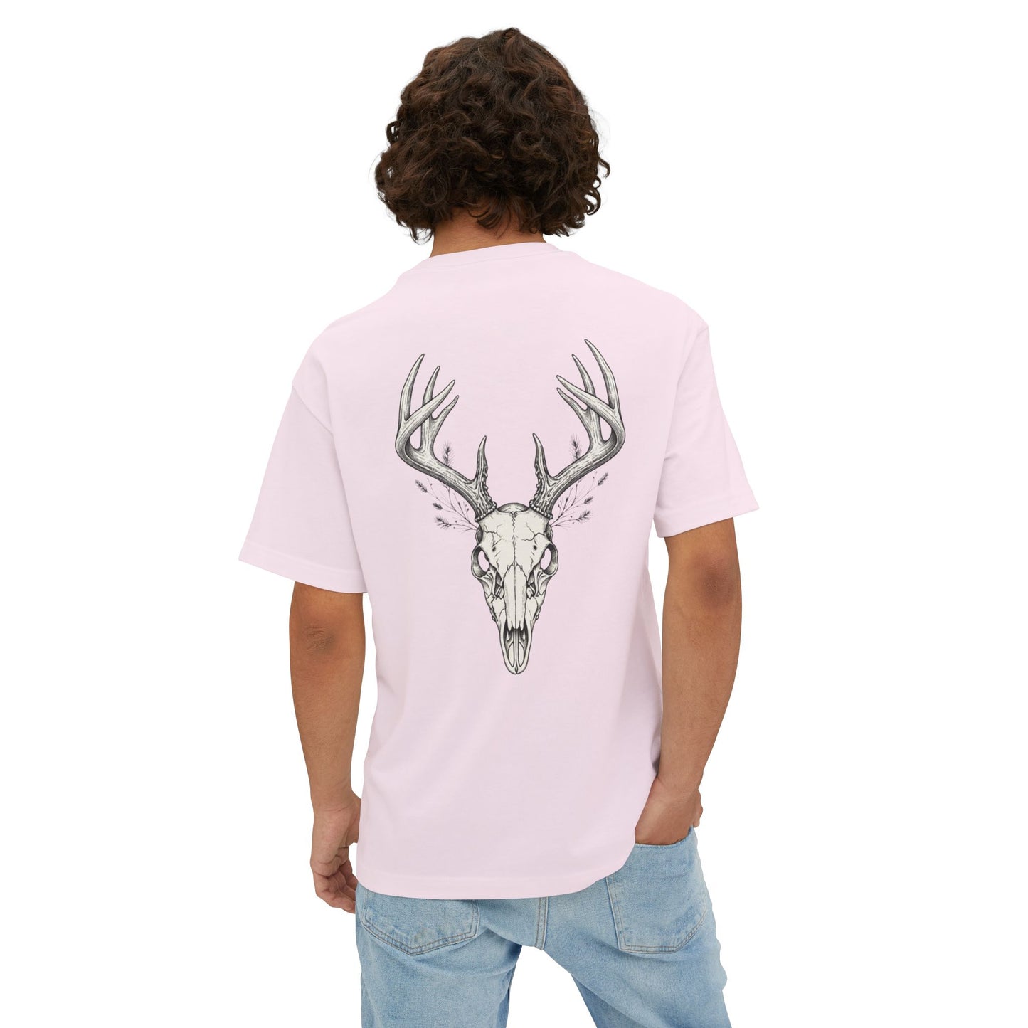 HW Antler Oversized Tee - Highlighter Wednesday