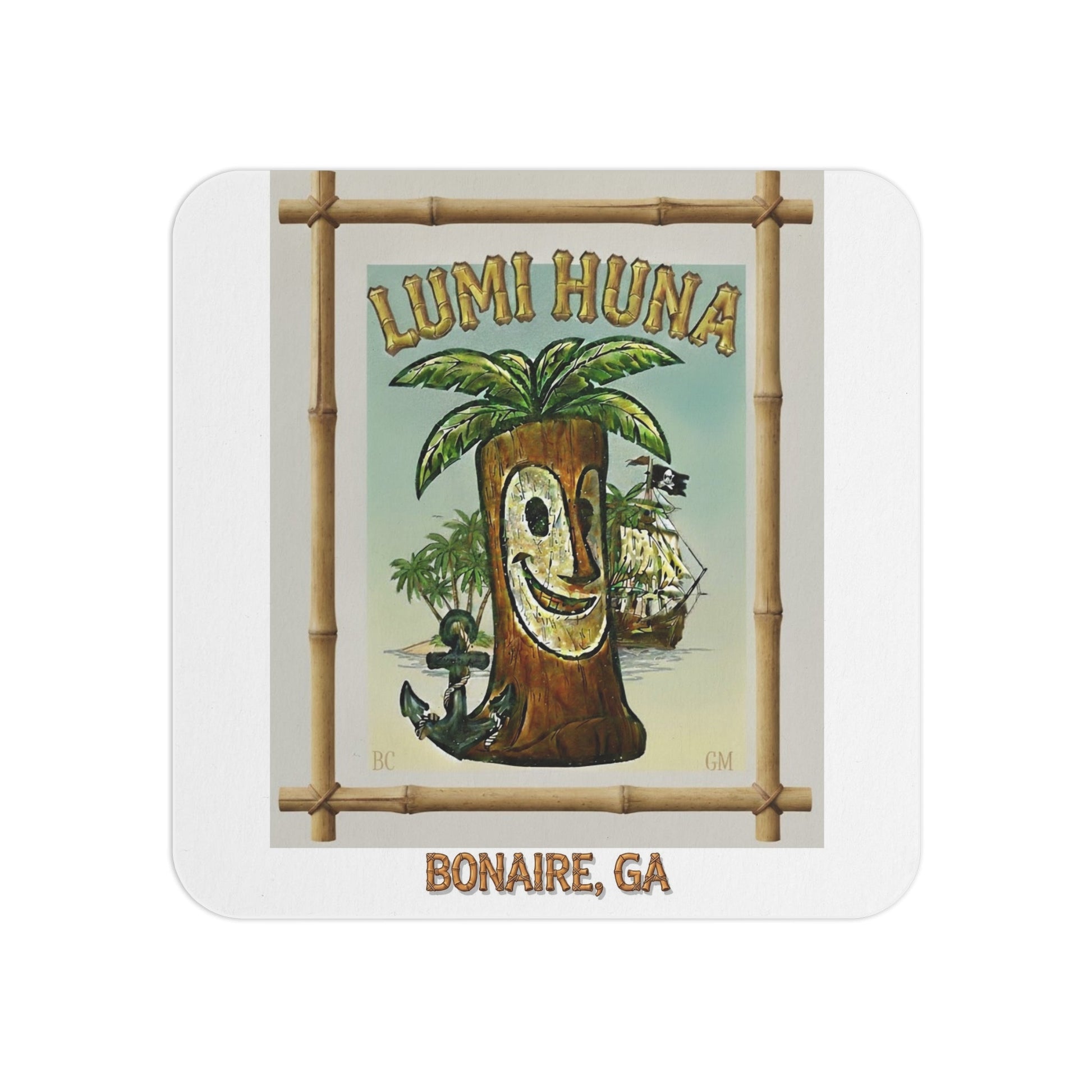 HW Tropical Themed Coasters - Lumi Huna Design (50 pcs) Printify