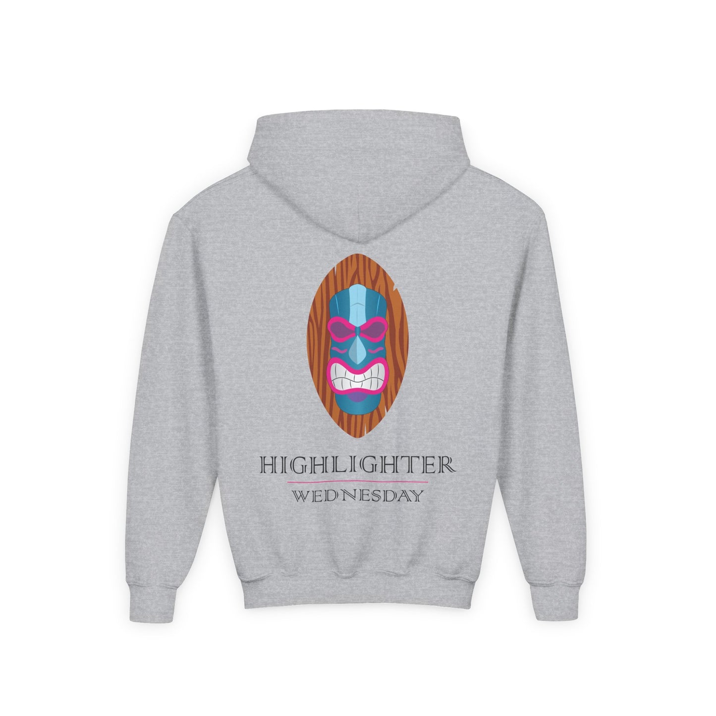 HW Youth Heavy Blend Hooded Sweatshirt - Highlighter Wednesday