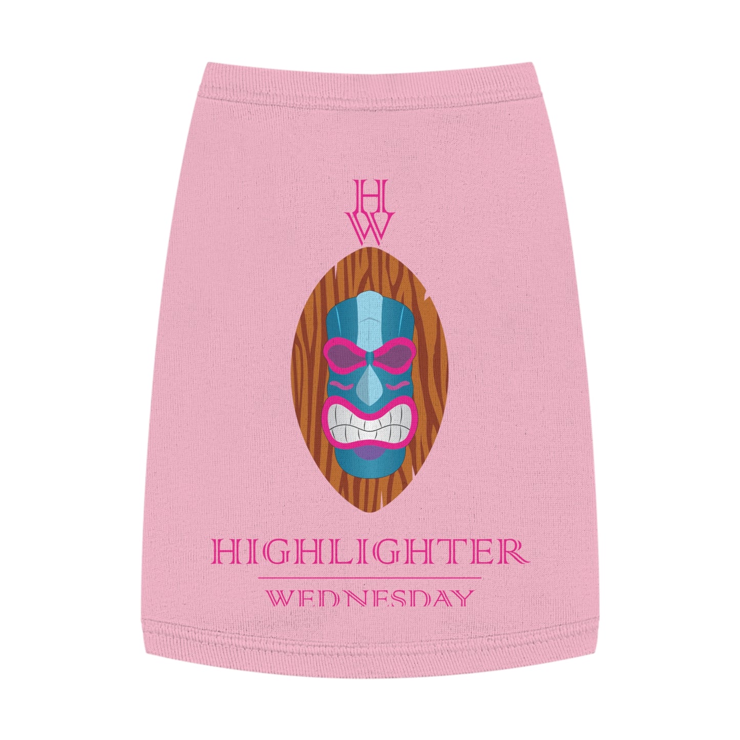 HW Pawfect Cotton Pet Tank - Highlighter Wednesday