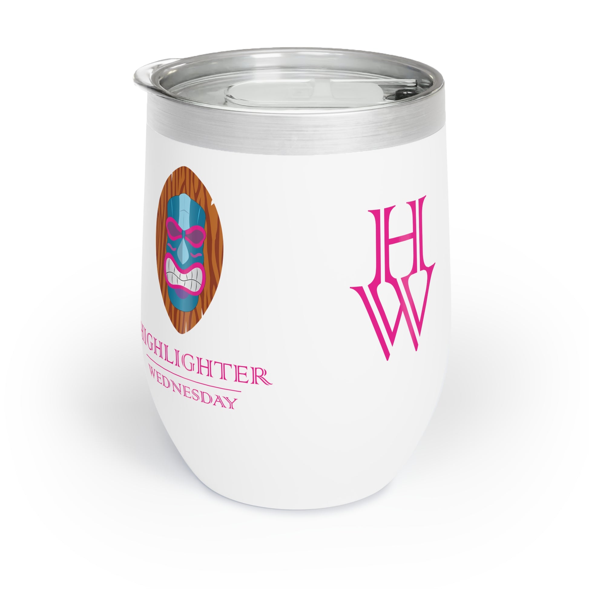 HW 12oz Stainless Steel Wine Tumbler - Highlighter Wednesday