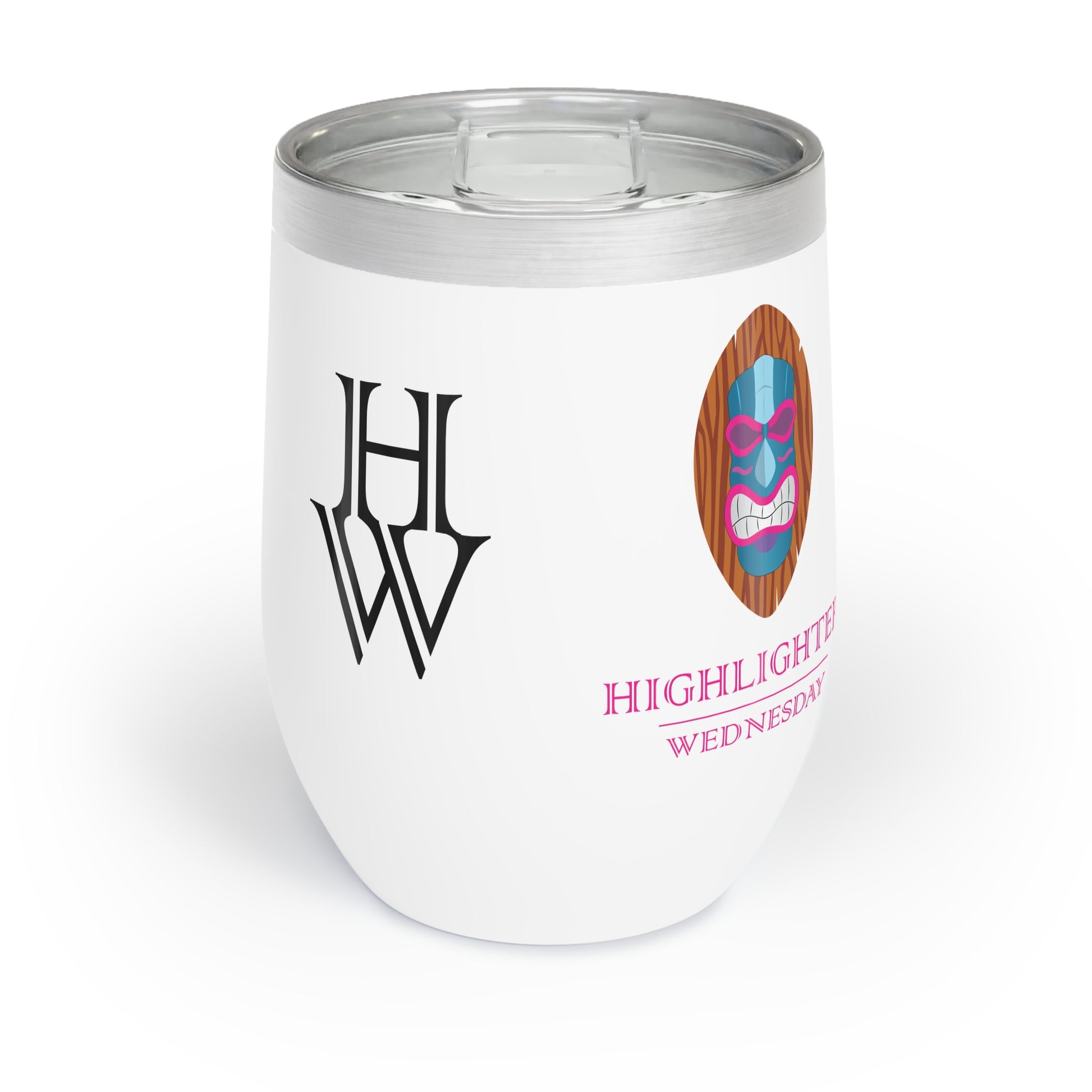 HW 12oz Stainless Steel Wine Tumbler - Highlighter Wednesday