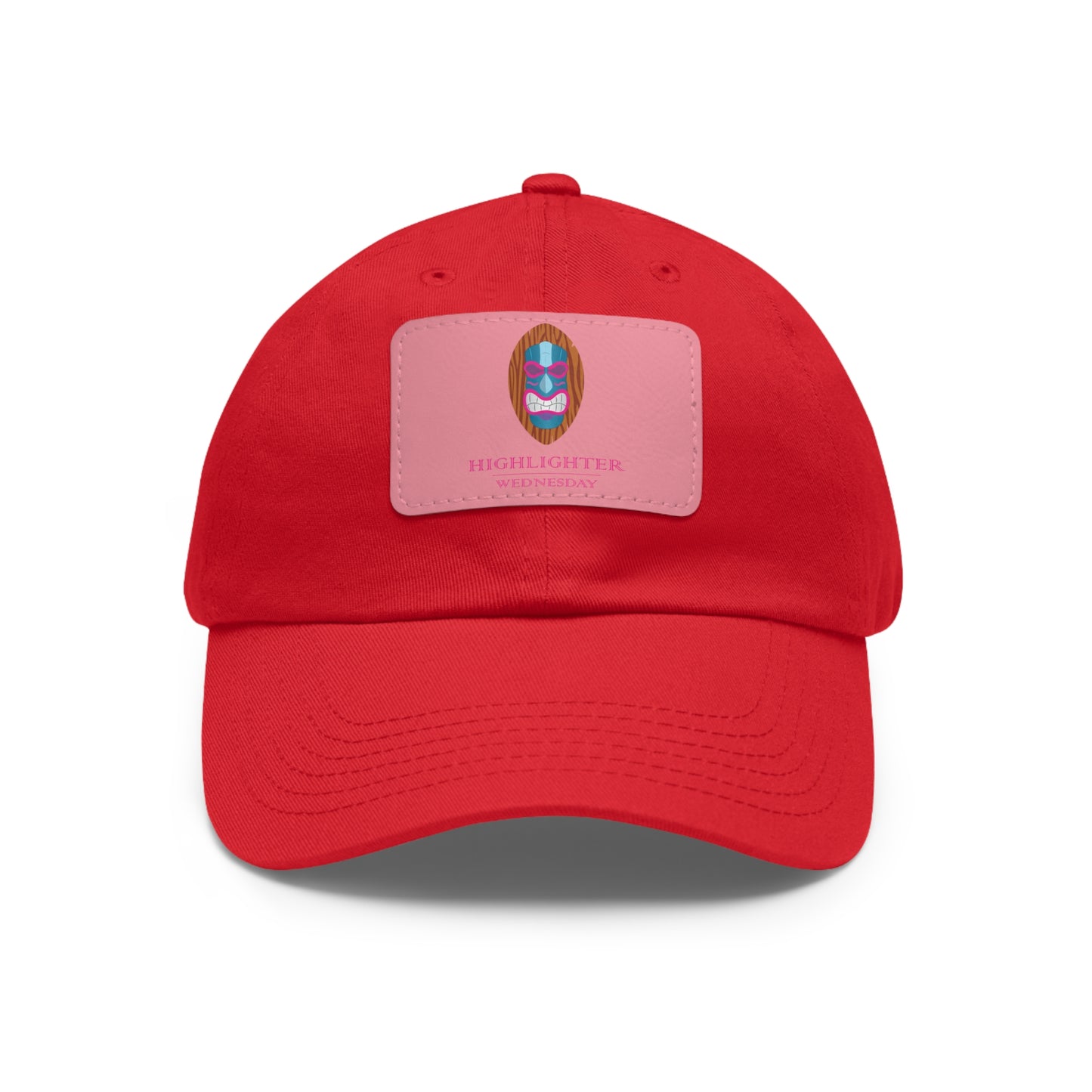 HW Personalized Dad Hat with Faux Leather Patch - Highlighter Wednesday