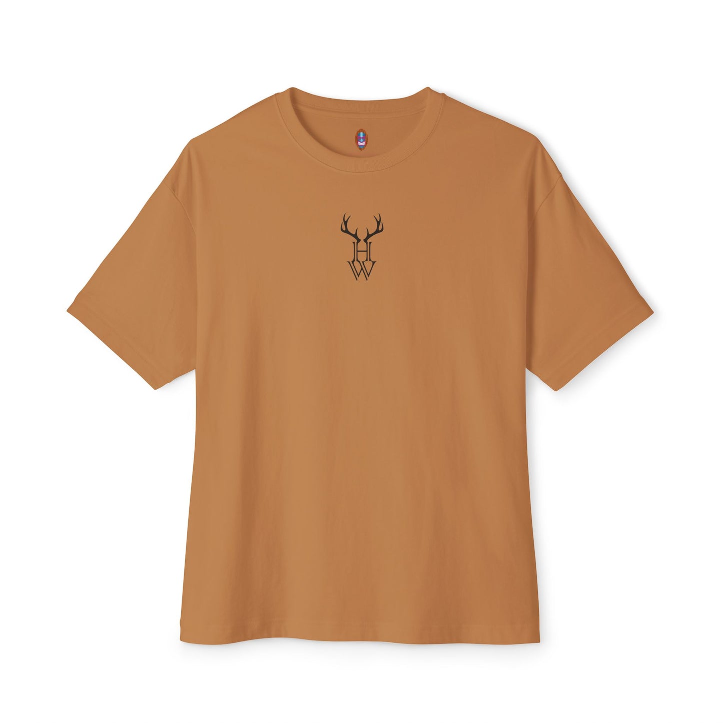 HW Antler Oversized Tee - Highlighter Wednesday