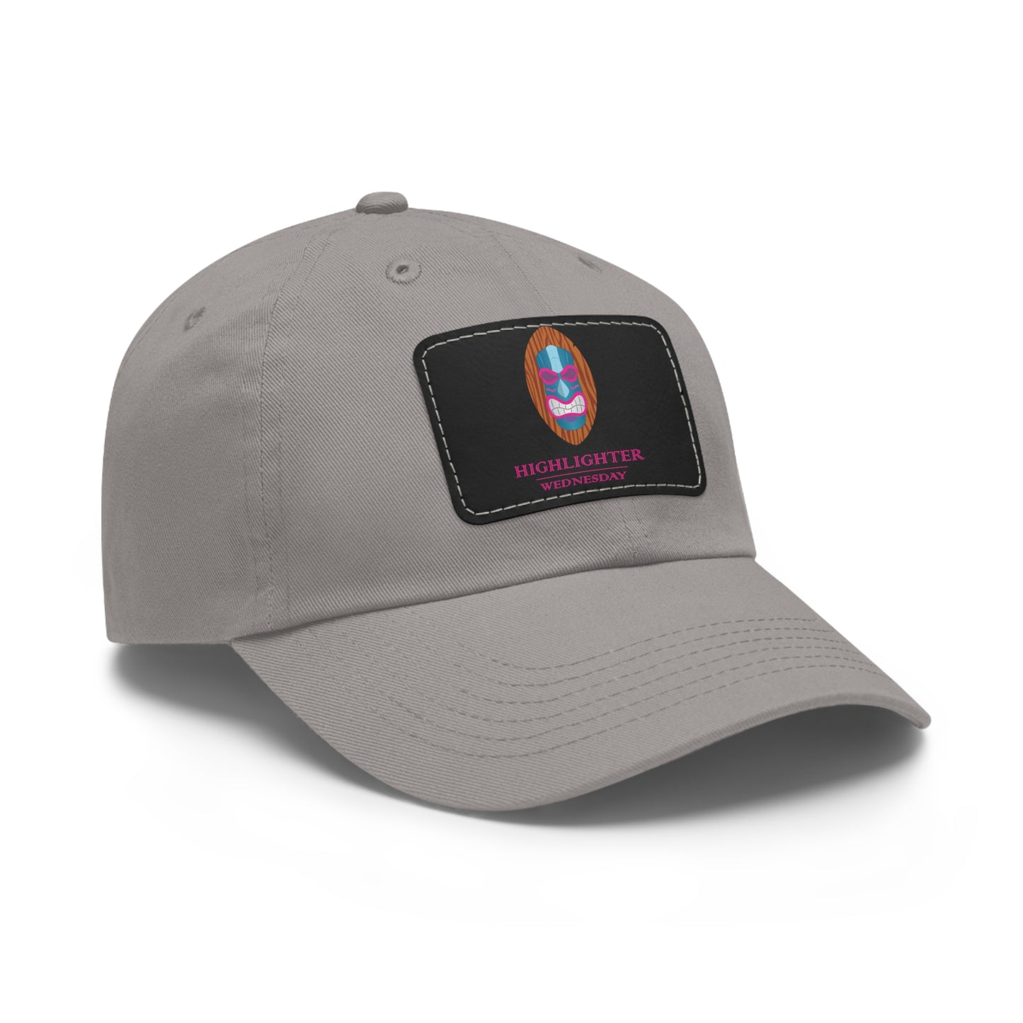 HW Personalized Dad Hat with Faux Leather Patch - Highlighter Wednesday