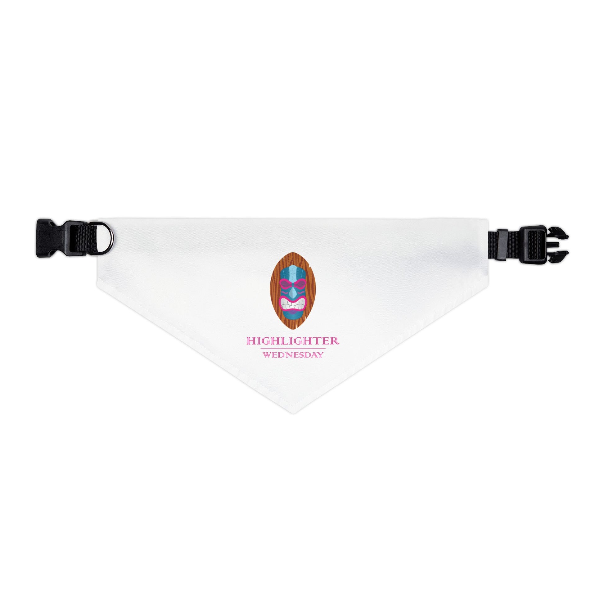 HW Pet Bandana Collar | Cute Pet Accessory - Highlighter Wednesday