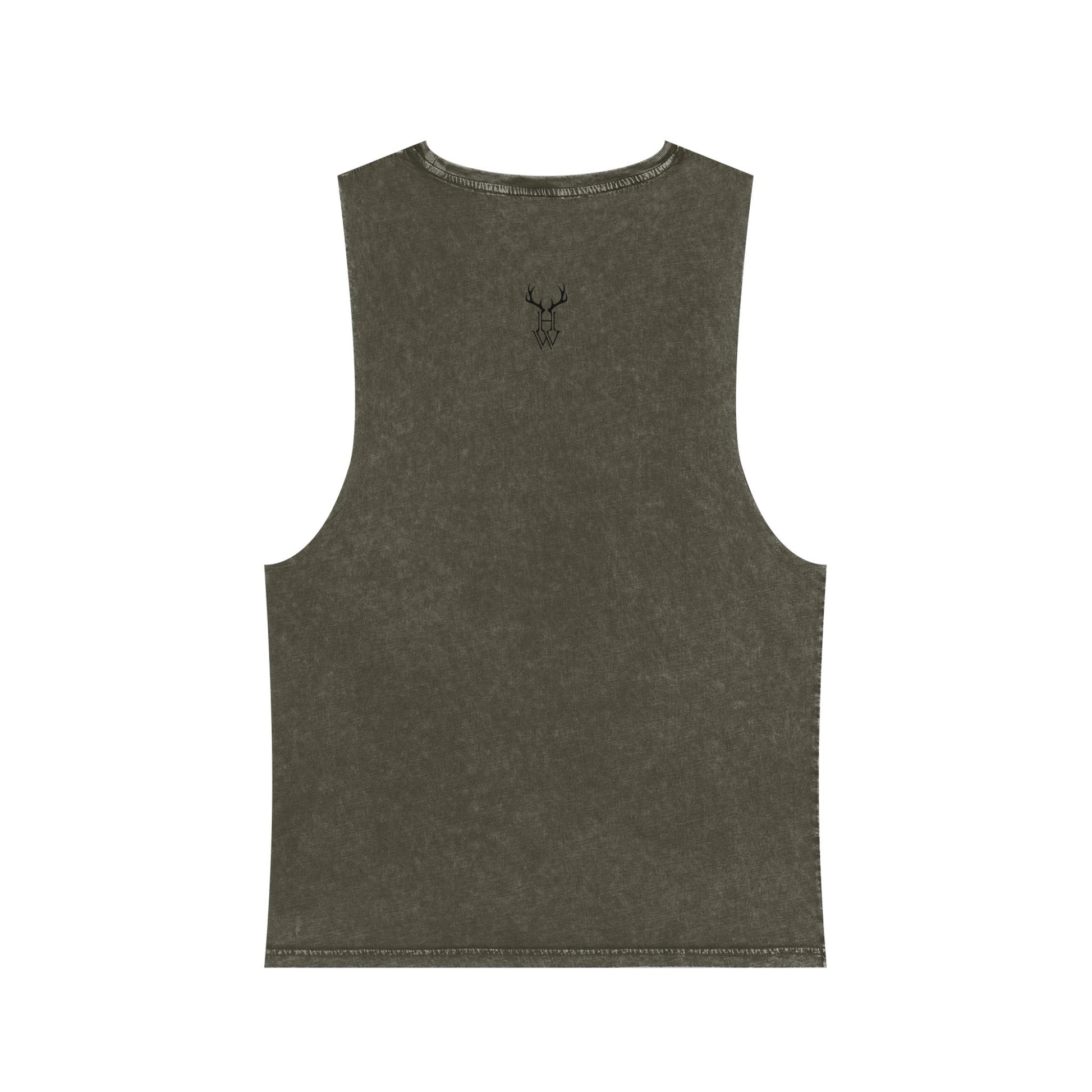HW Antler Stonewash Tank - Highlighter Wednesday
