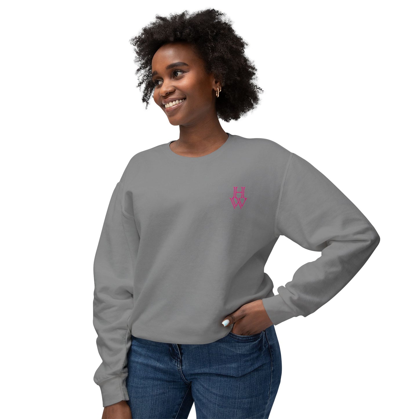 HW 100% Ring-Spun Cotton Crewneck Sweatshirt - Highlighter Wednesday