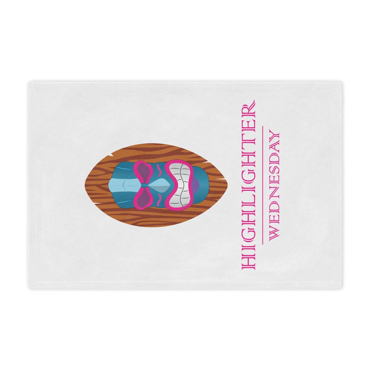 HW CloudSoft Fleece Blanket - Highlighter Wednesday