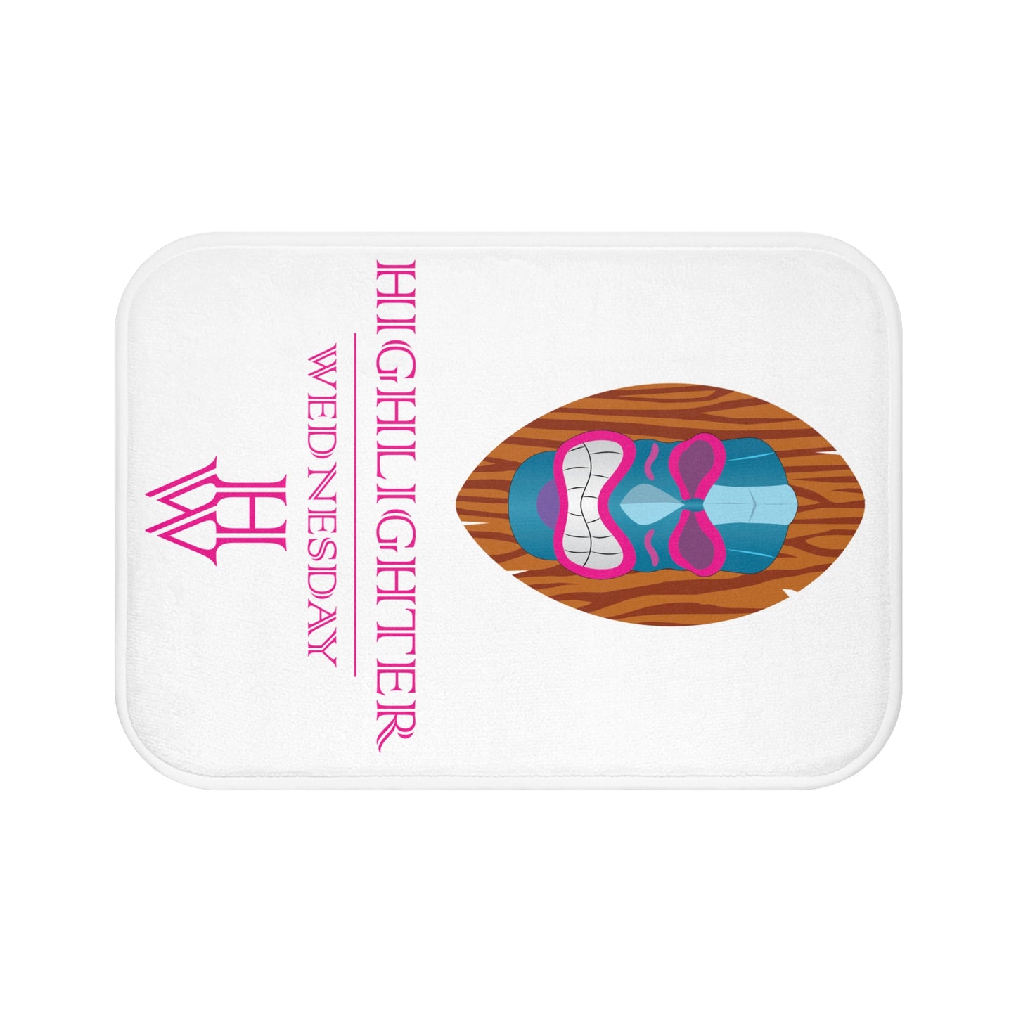 HW Luxe Memory Foam Bath Mat - Highlighter Wednesday