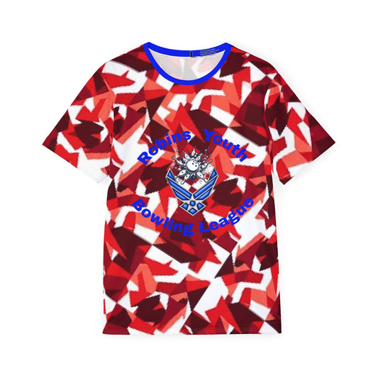 Men's Robins Youth Bowling League Kids Jersey - Red