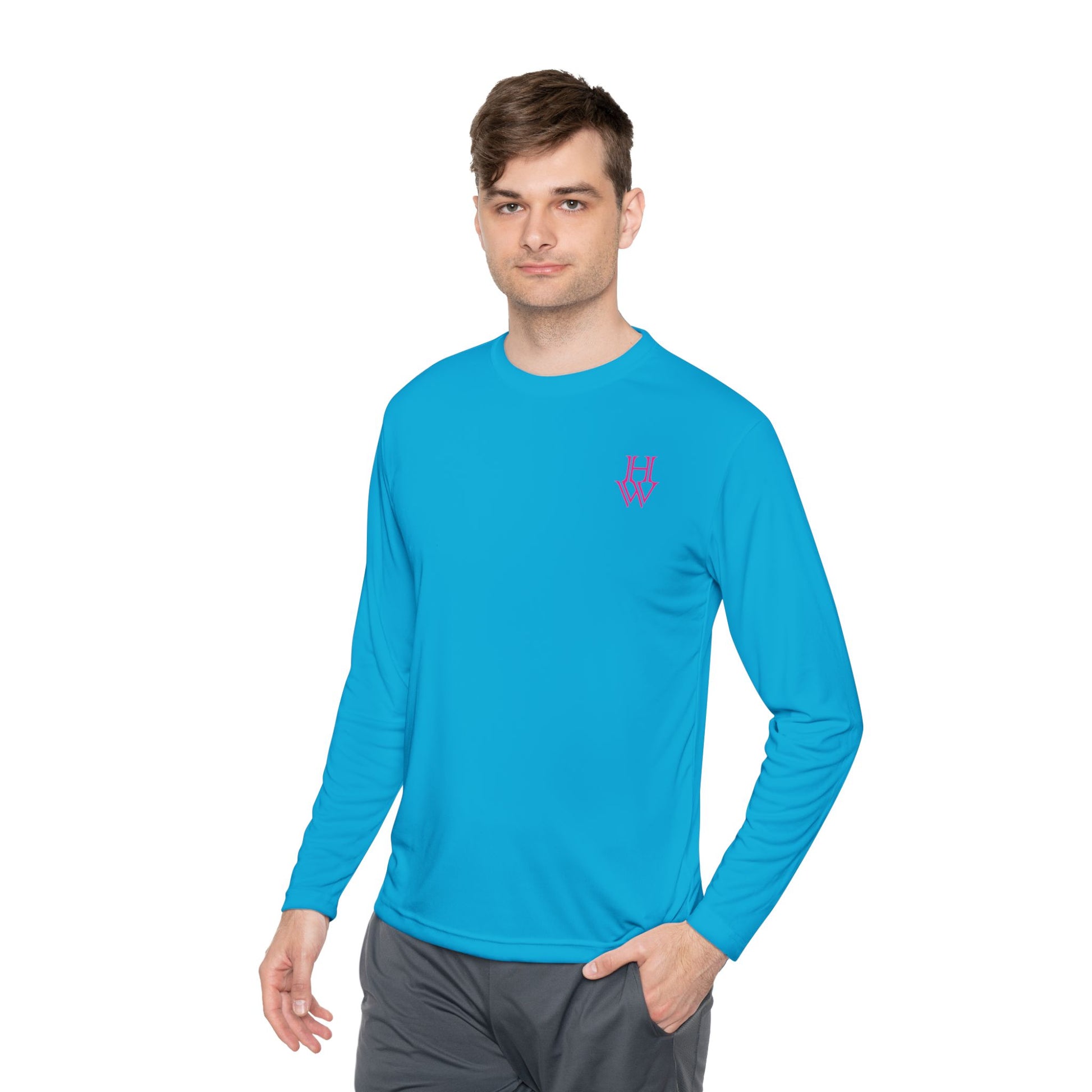 HW Moisture-Wicking Long Sleeve Tee - Highlighter Wednesday