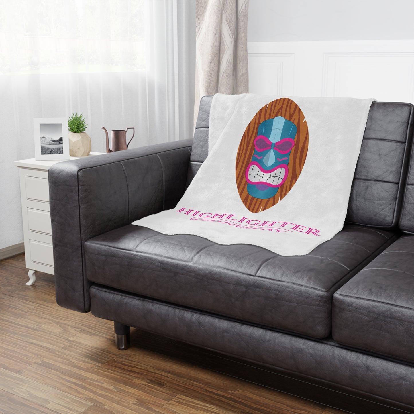 HW CloudSoft Fleece Blanket - Highlighter Wednesday