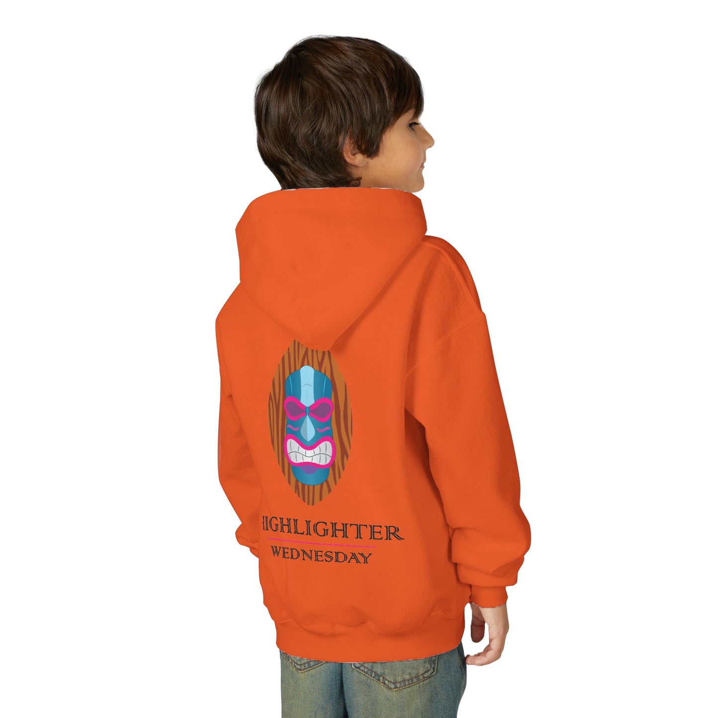 HW Youth Heavy Blend Hooded Sweatshirt - Highlighter Wednesday