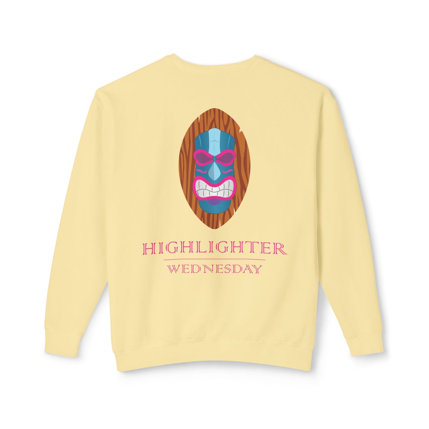 HW 100% Ring-Spun Cotton Crewneck Sweatshirt - Highlighter Wednesday