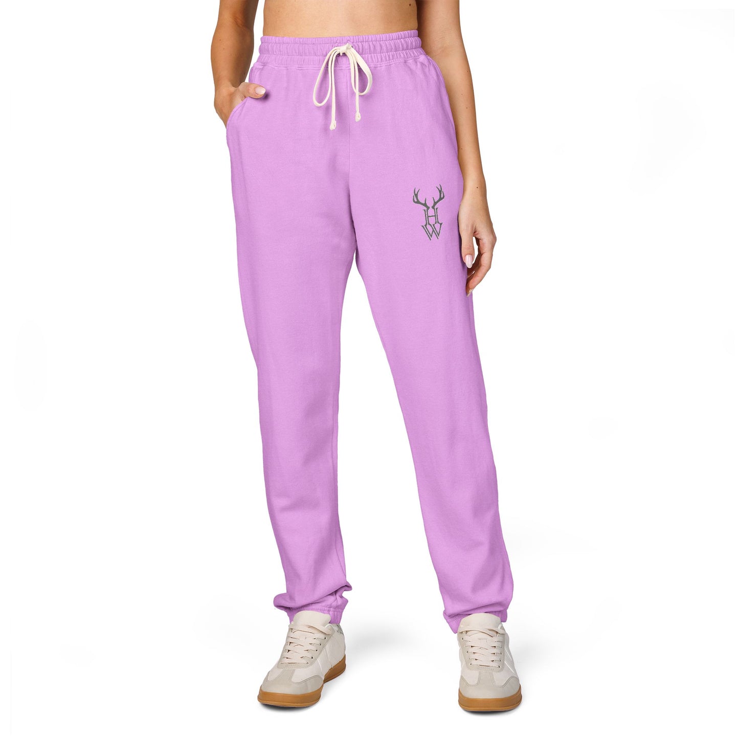 HW Antler Sweatpants - Highlighter Wednesday