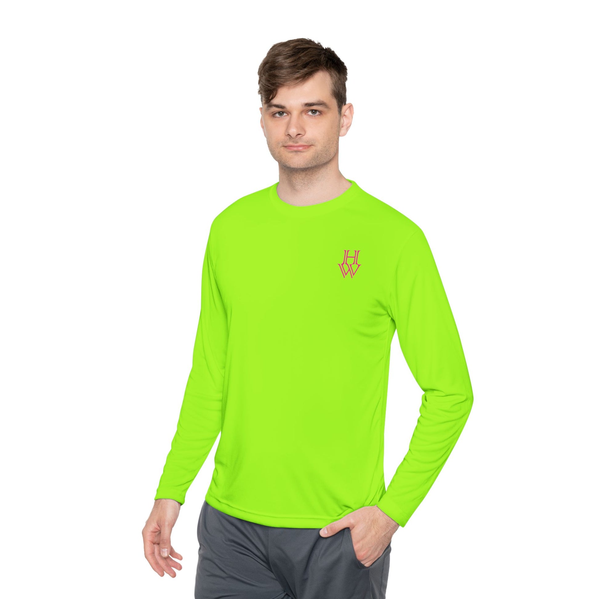 HW Moisture-Wicking Long Sleeve Tee - Highlighter Wednesday