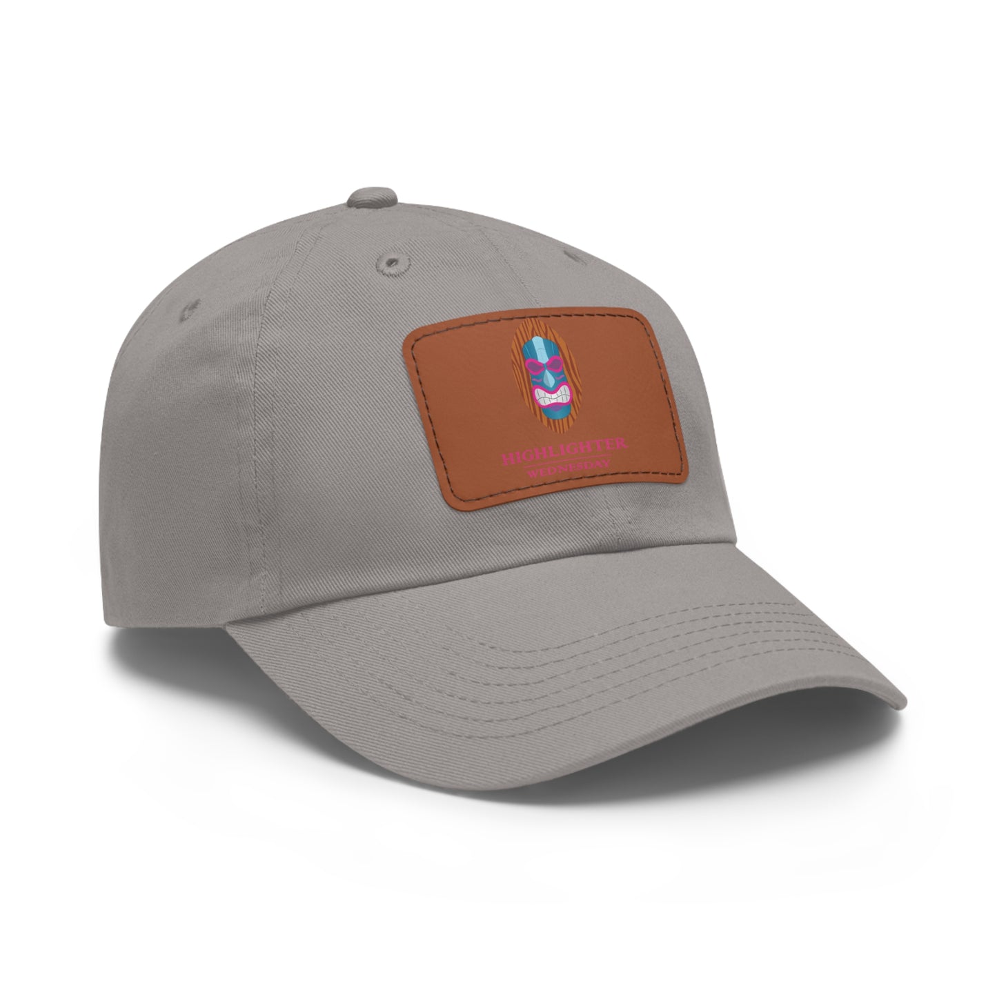 HW Personalized Dad Hat with Faux Leather Patch - Highlighter Wednesday