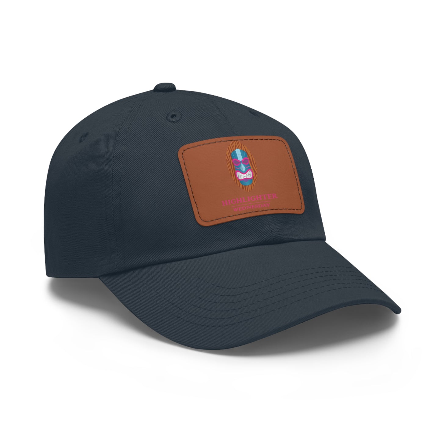 HW Personalized Dad Hat with Faux Leather Patch - Highlighter Wednesday