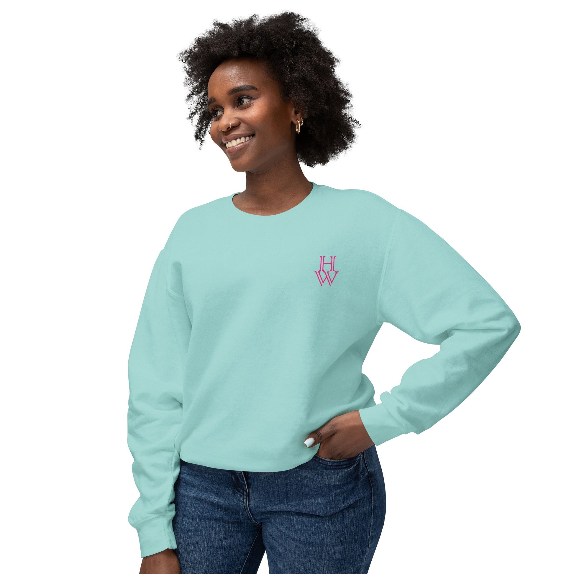 HW 100% Ring-Spun Cotton Crewneck Sweatshirt - Highlighter Wednesday