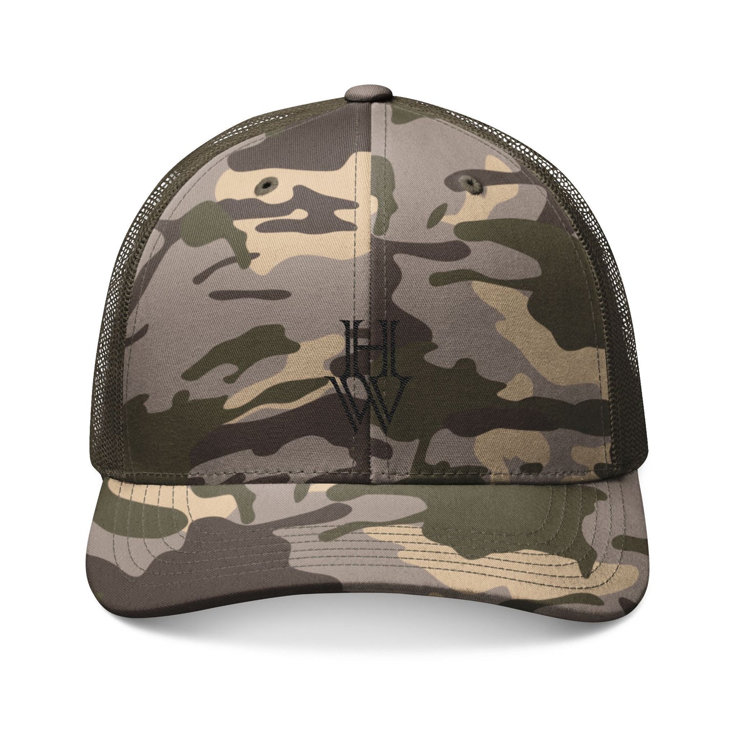 HW Camo Trucker Hat Printify