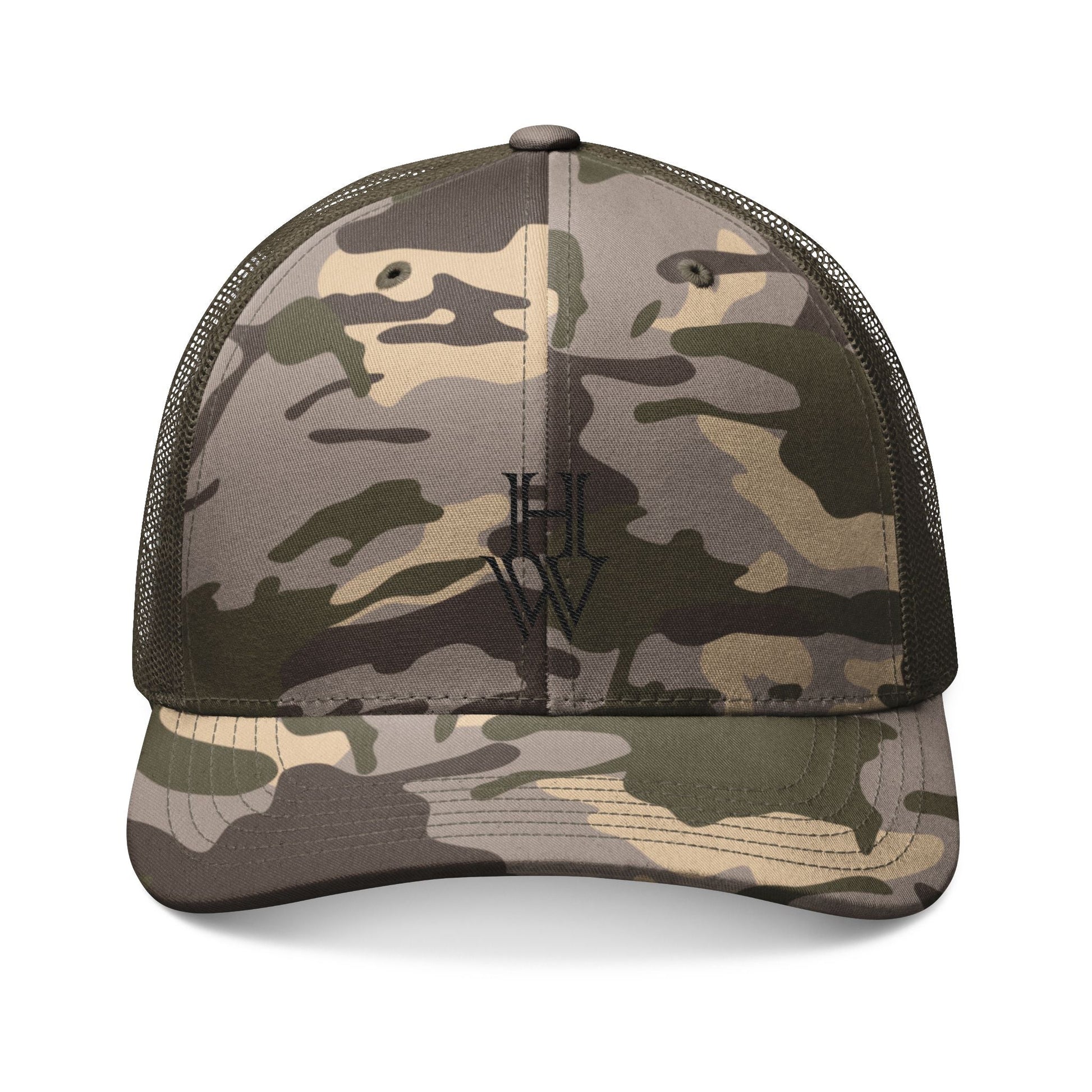 HW Camo Trucker Hat Printify
