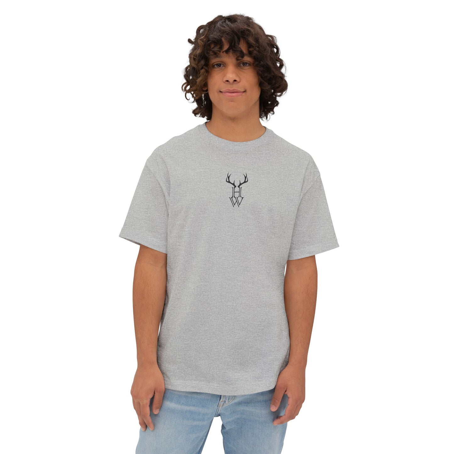 HW Antler Oversized Tee - Highlighter Wednesday