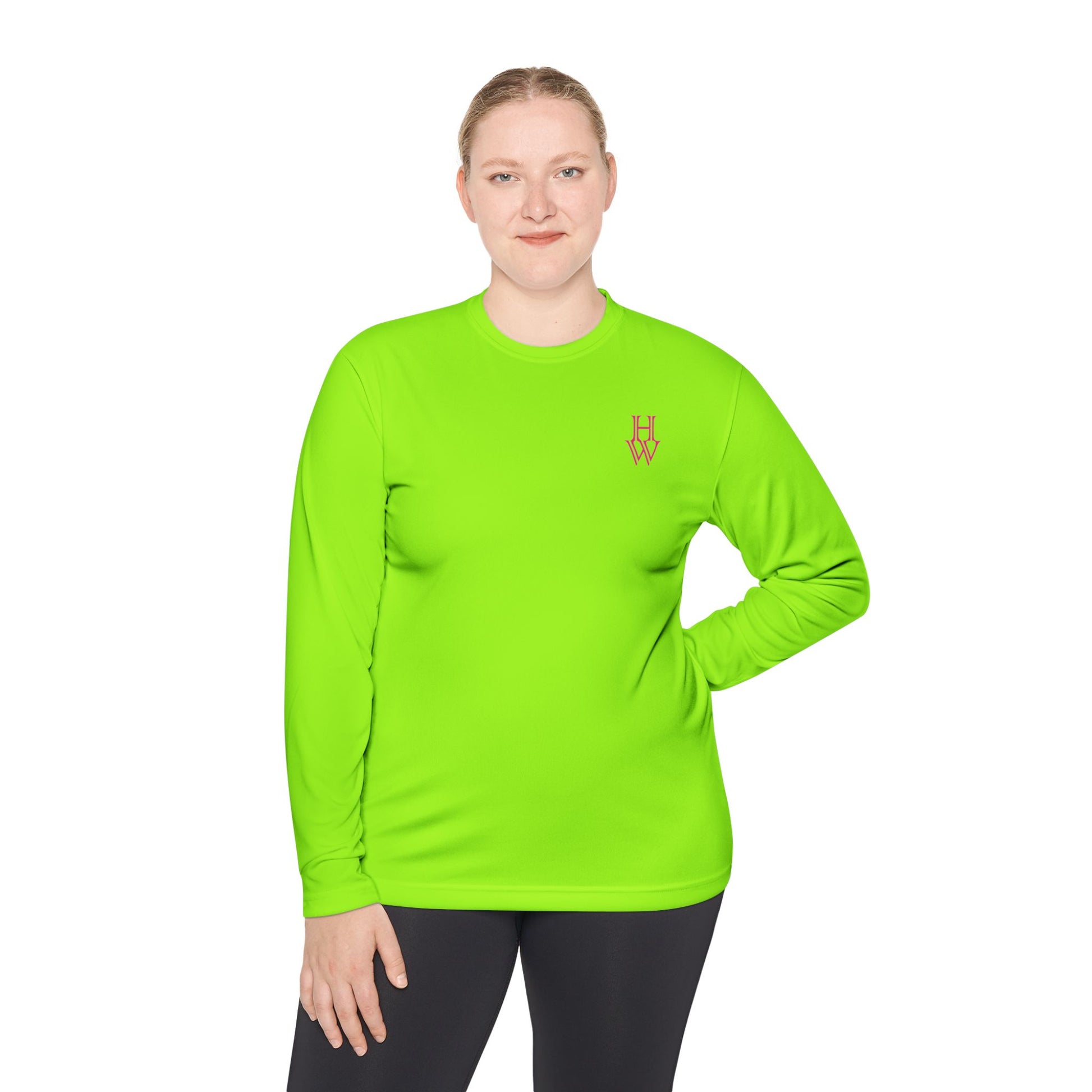 HW Moisture-Wicking Long Sleeve Tee - Highlighter Wednesday