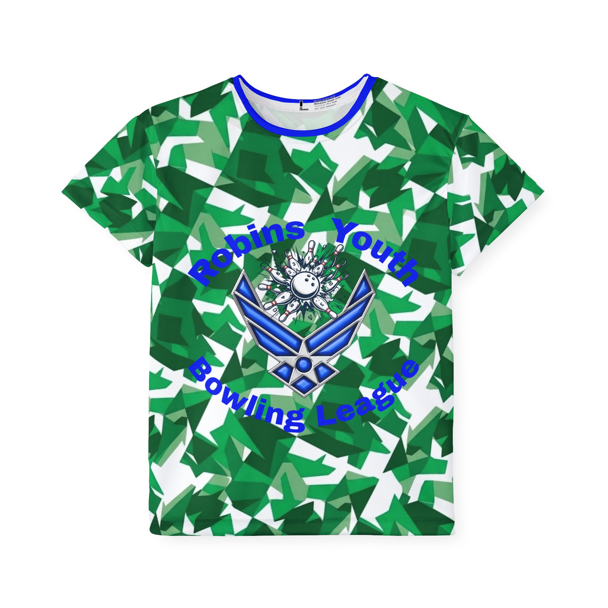 Robins Youth Bowling League Kids Jersey - Green