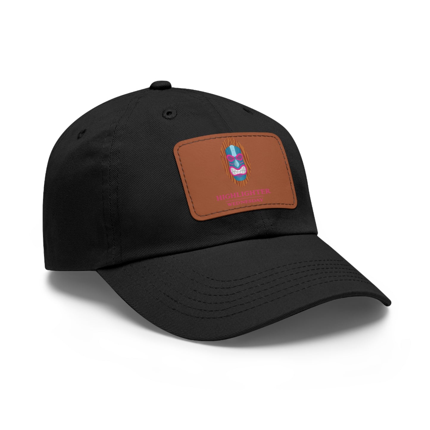 HW Personalized Dad Hat with Faux Leather Patch - Highlighter Wednesday